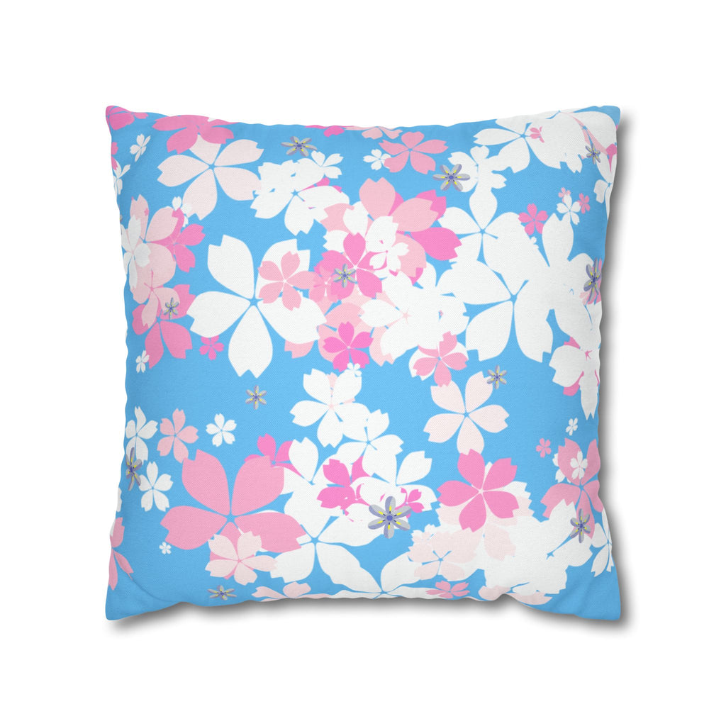Morning Blossom Mist Square Décor Pillow