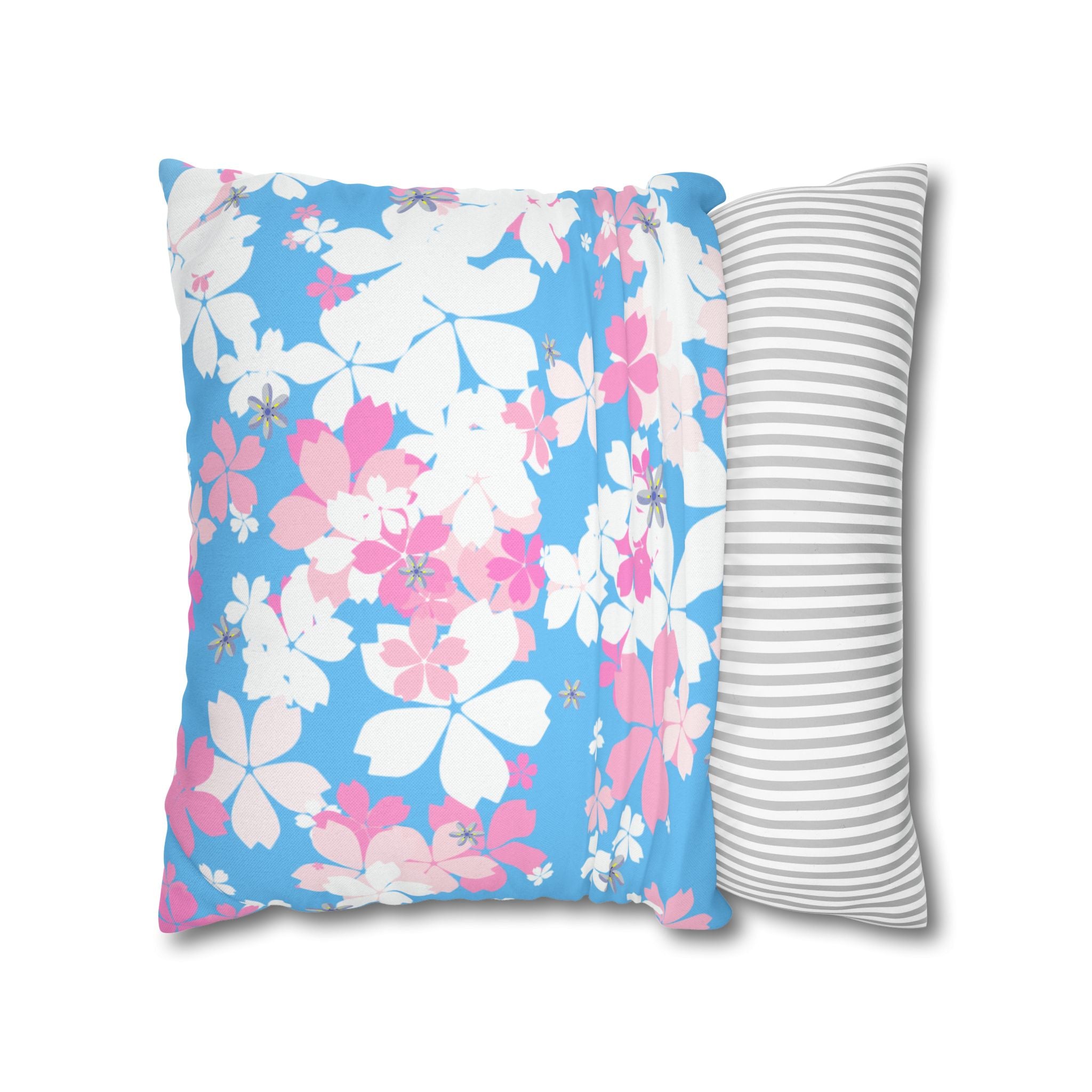 Morning Blossom Mist Square Décor Pillow