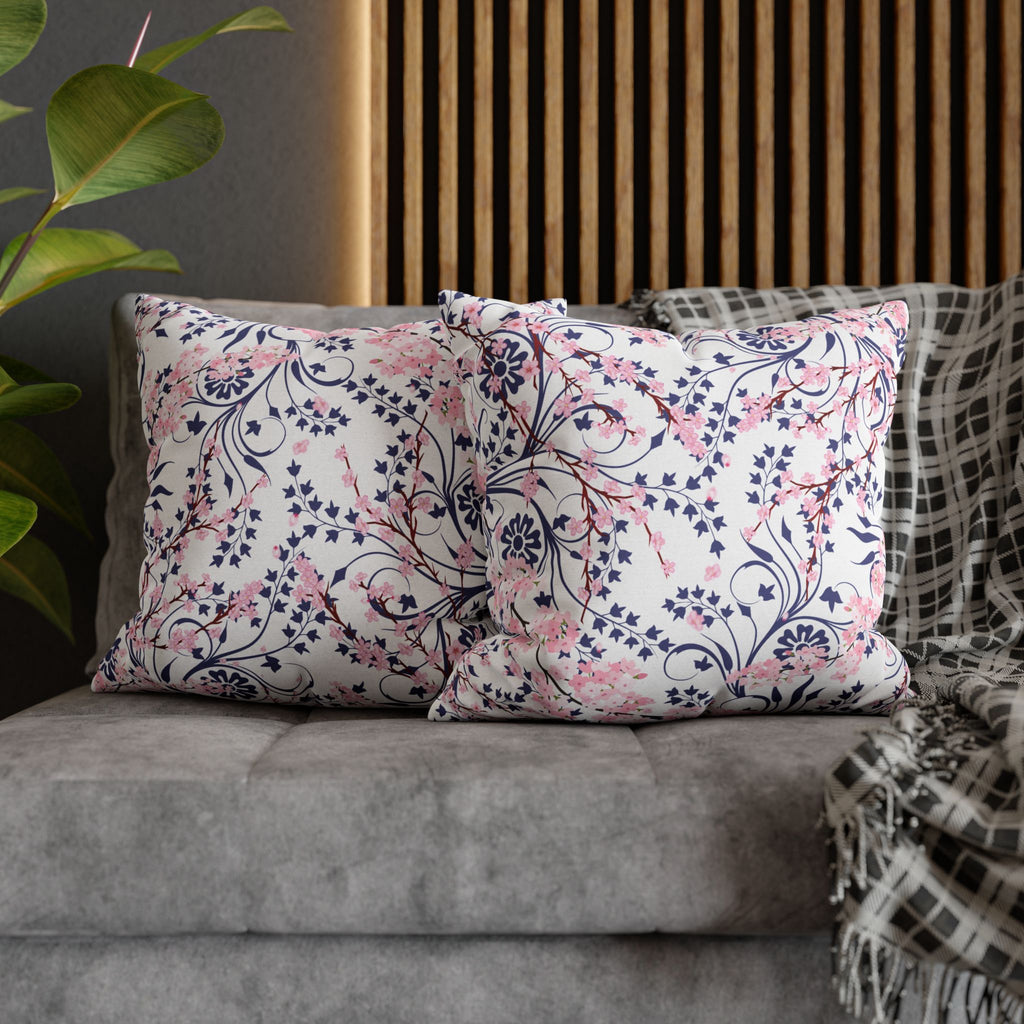 Cherry Blossom Reverie Square Décor Pillow
