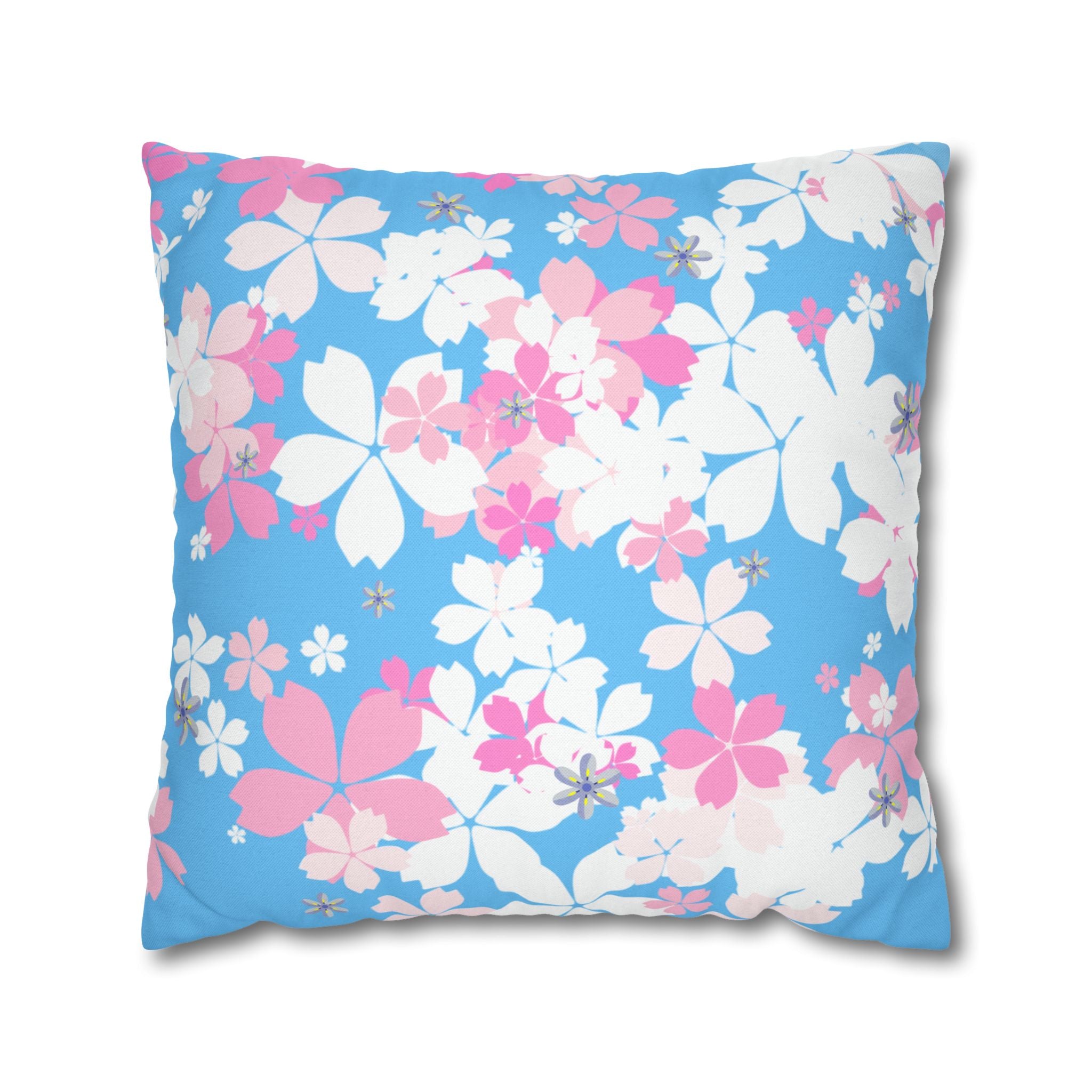 Morning Blossom Mist Square Décor Pillow