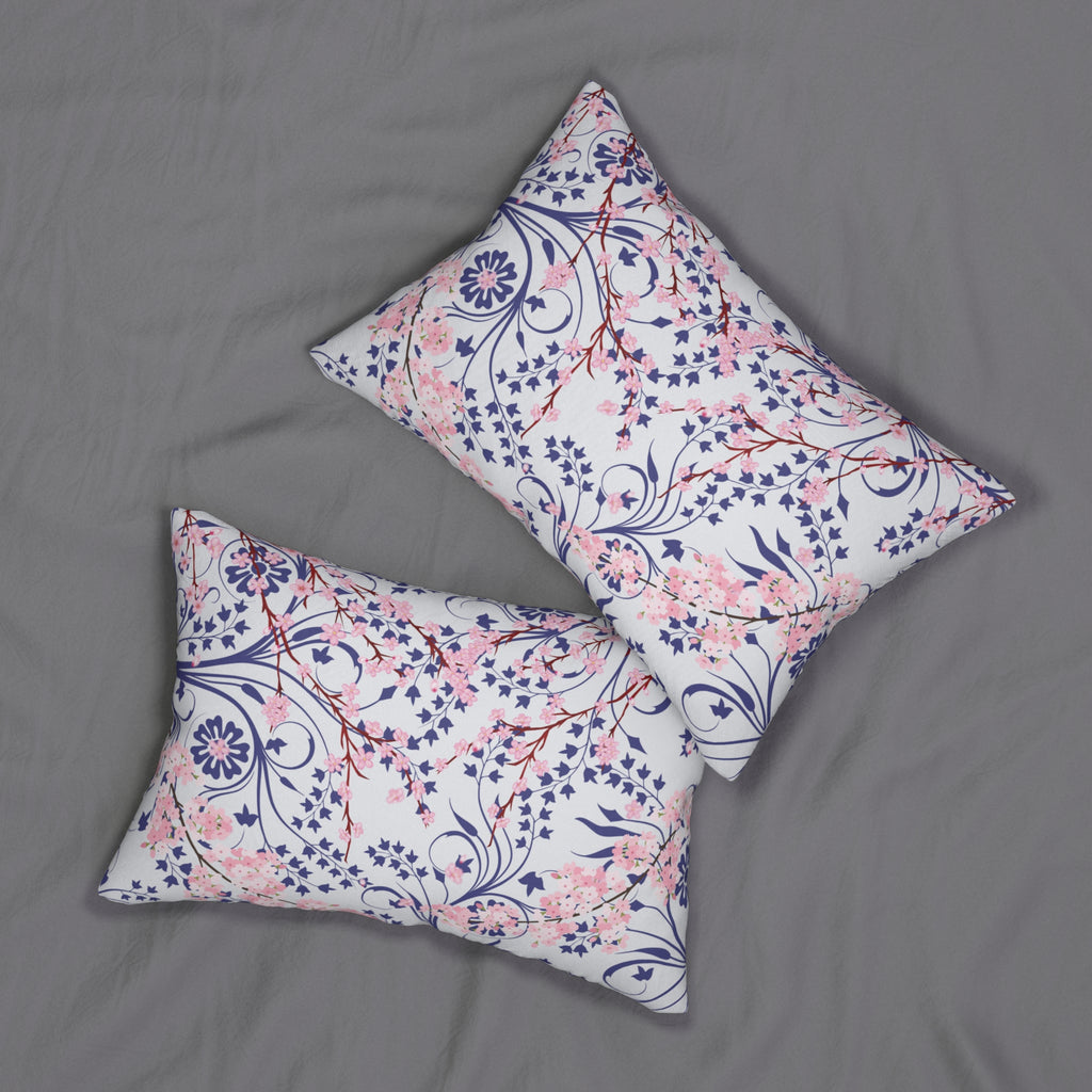Cherry Blossom Reverie Lumbar Pillow