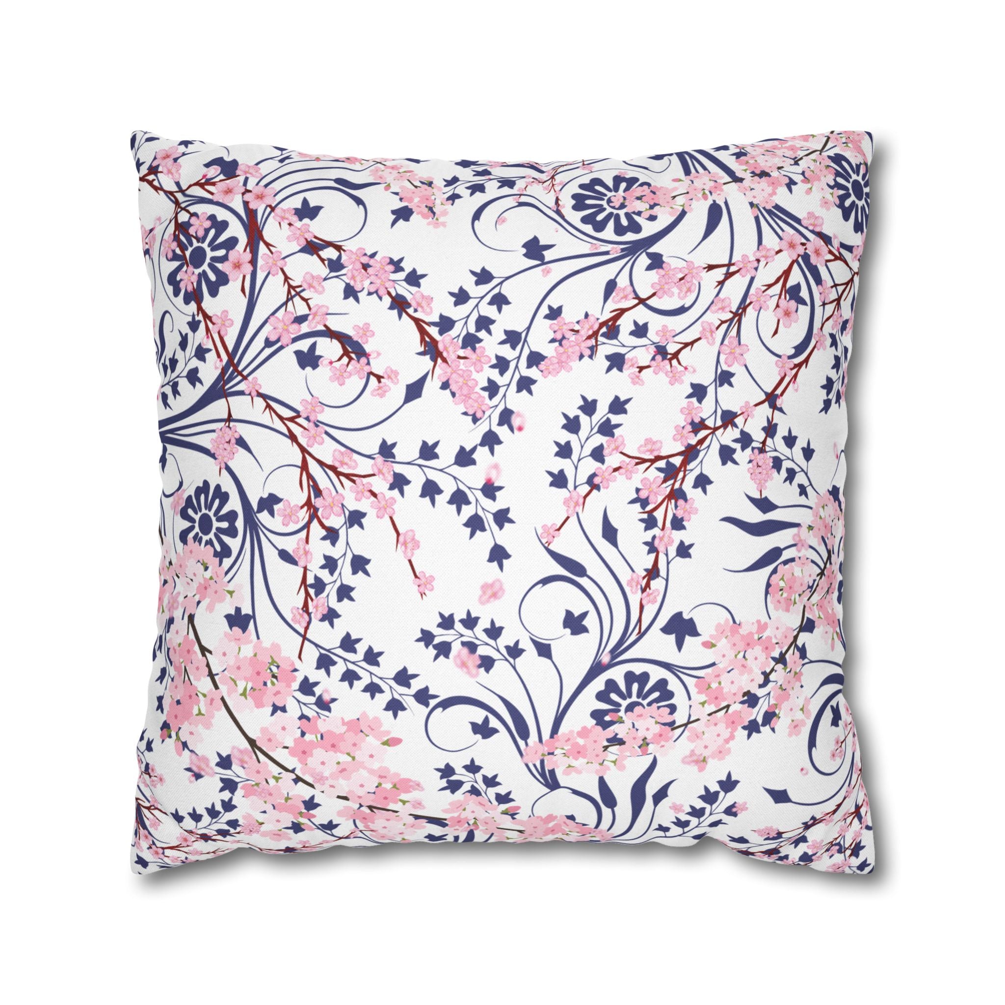 Cherry Blossom Reverie Square Décor Pillow