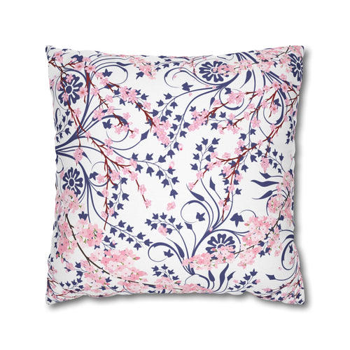 Cherry Blossom Reverie Square Décor Pillow
