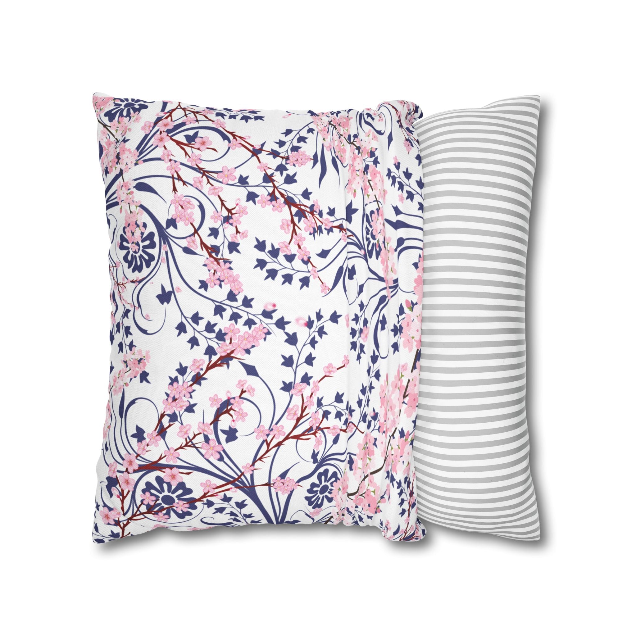 Cherry Blossom Reverie Square Décor Pillow