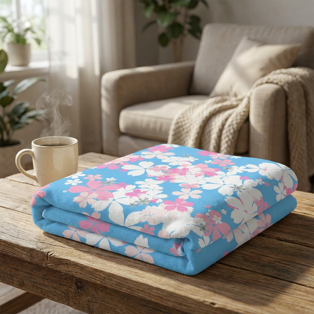 Morning Blossom Mist Throw Blanket