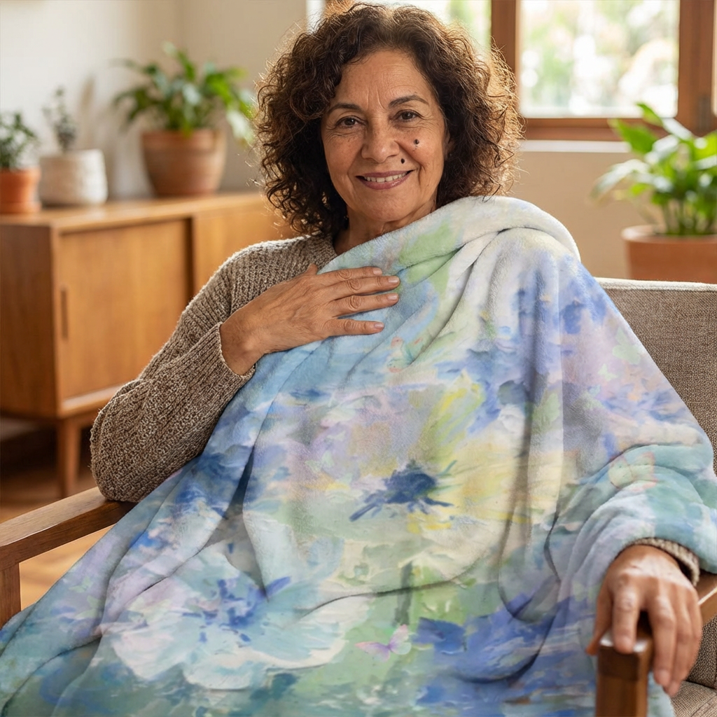 Watercolor Daydream Throw Blanket