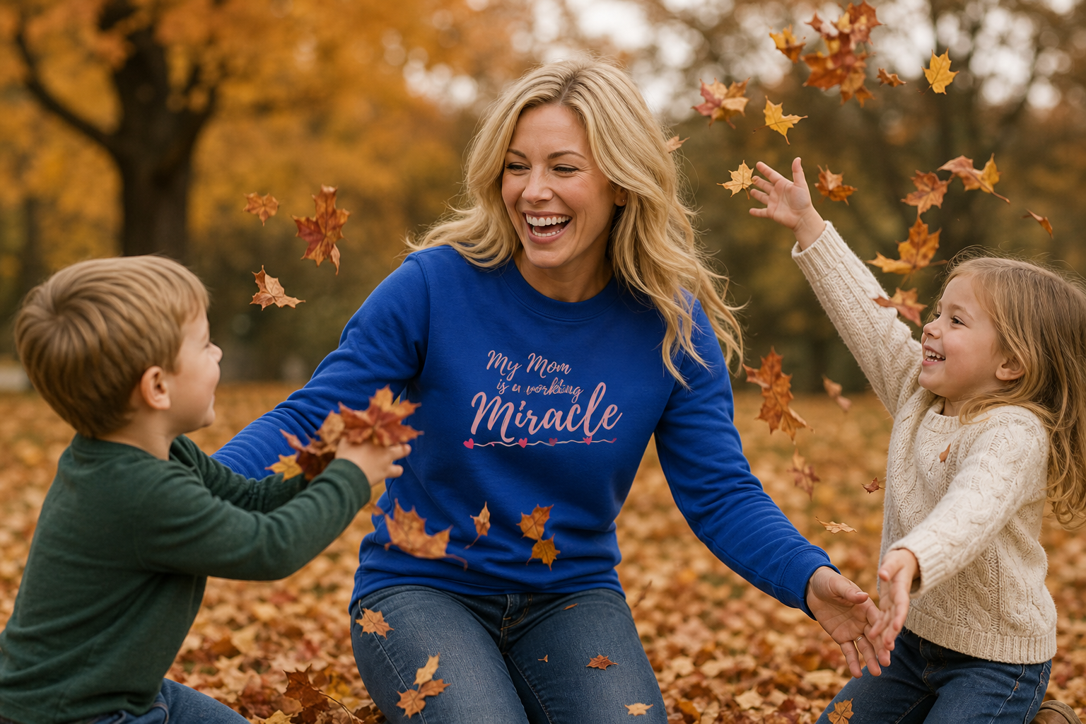 Mom — A Walking Miracle Sweatshirt | Heartfelt Mother’s Day Gift