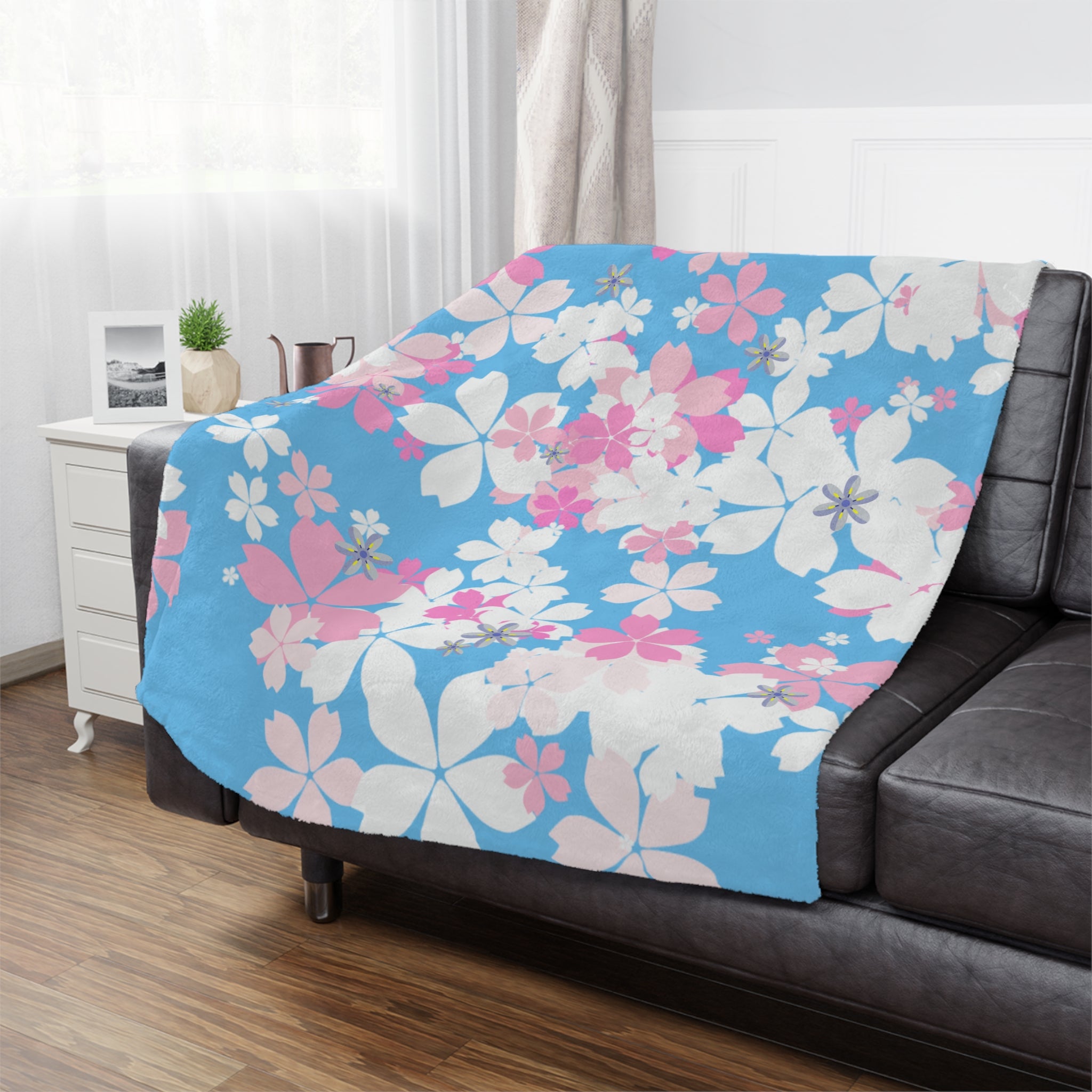 Morning Blossom Mist Throw Blanket