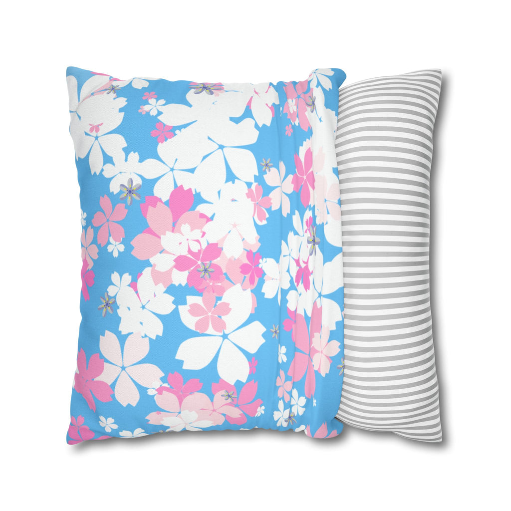 Morning Blossom Mist Square Décor Pillow