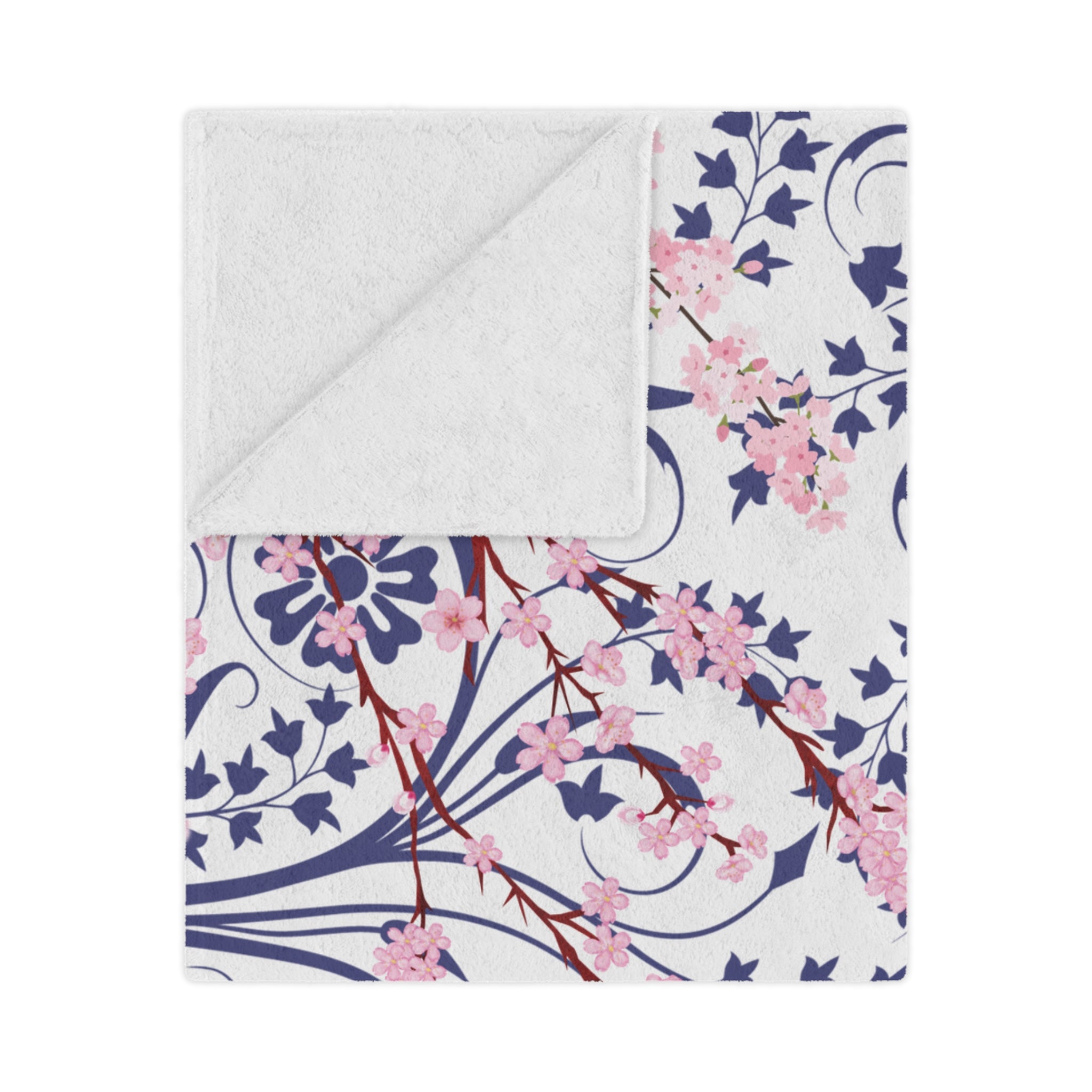 Cherry Blossom Reverie Throw Blanket