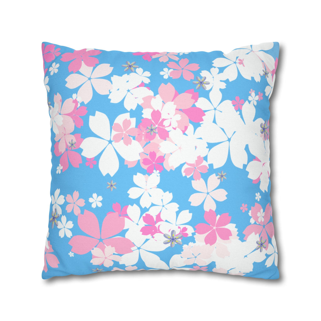 Morning Blossom Mist Square Décor Pillow