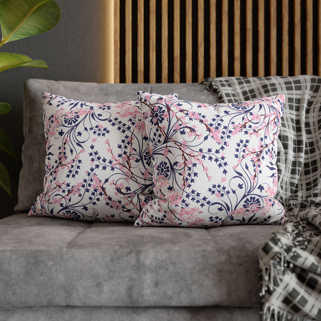 Cherry Blossom Reverie Square Décor Pillow