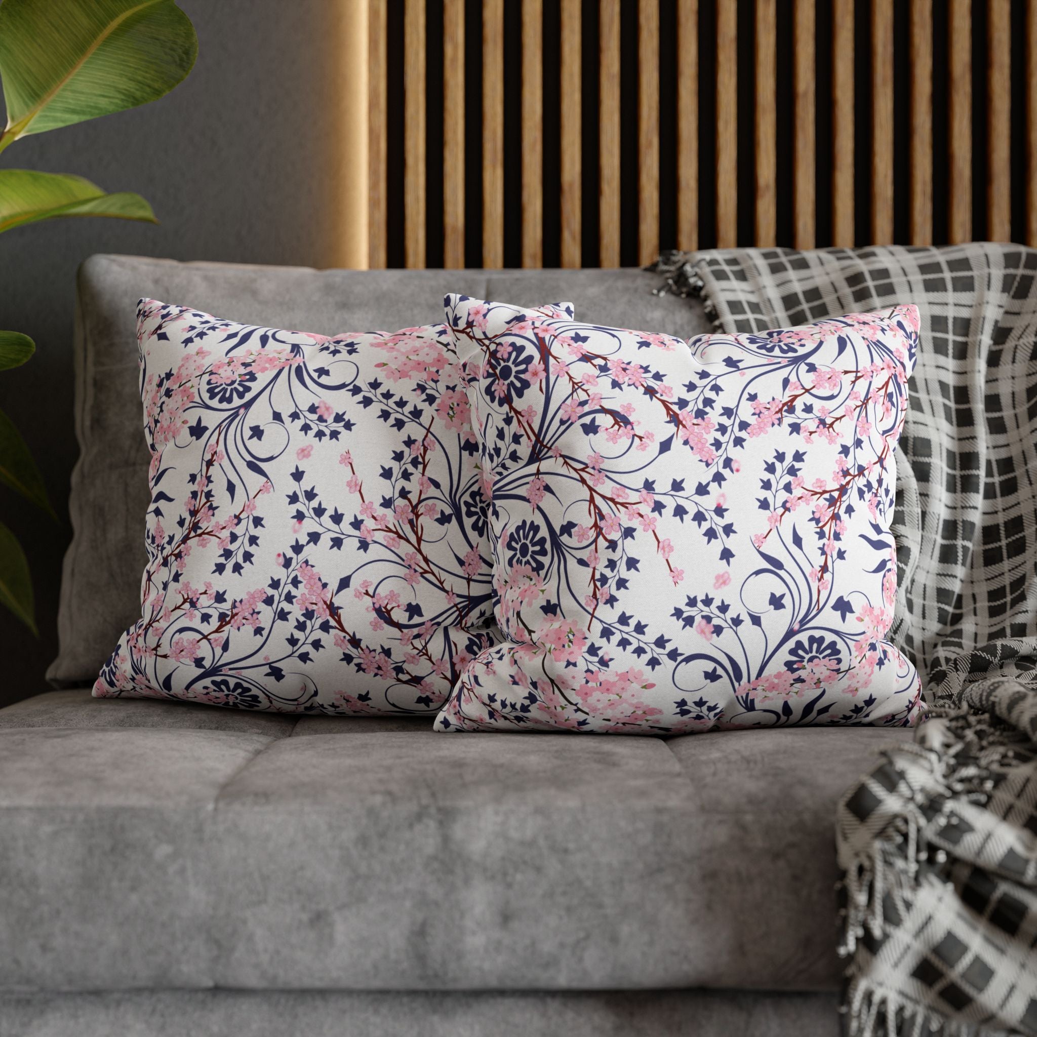Cherry Blossom Reverie Square Décor Pillow
