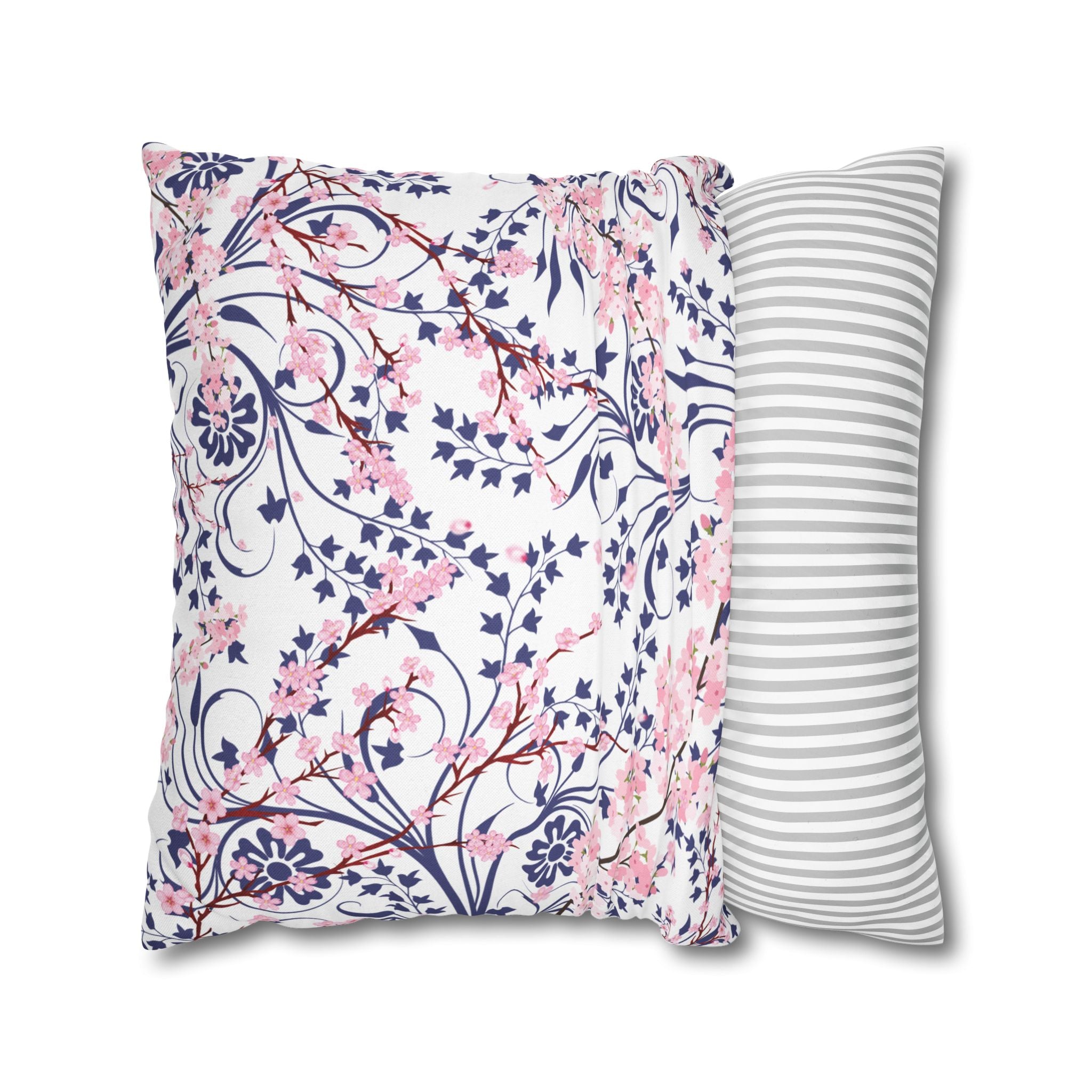 Cherry Blossom Reverie Square Décor Pillow