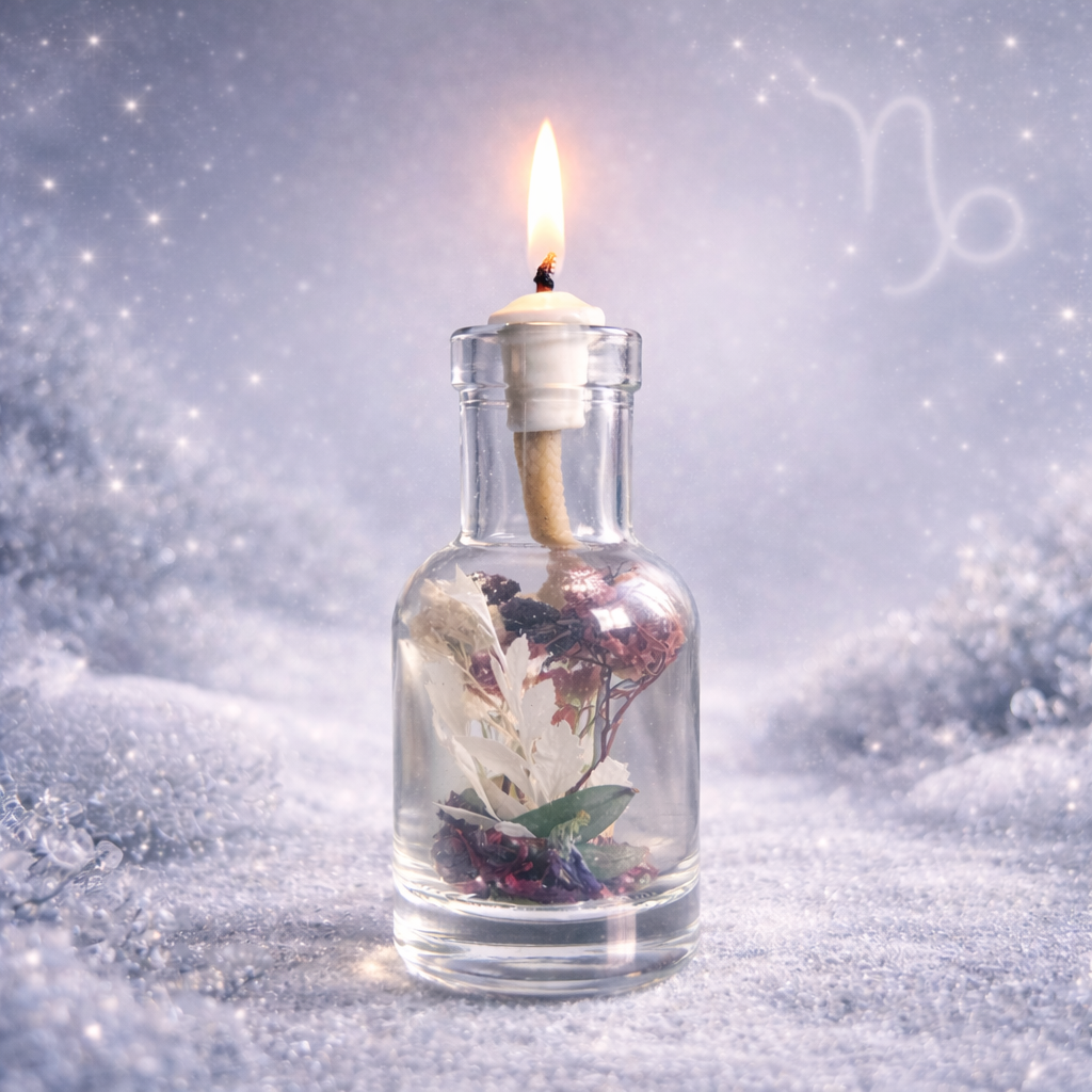 Capricorn Zodiac Candle - For the One Who Leads with Strength and Grace