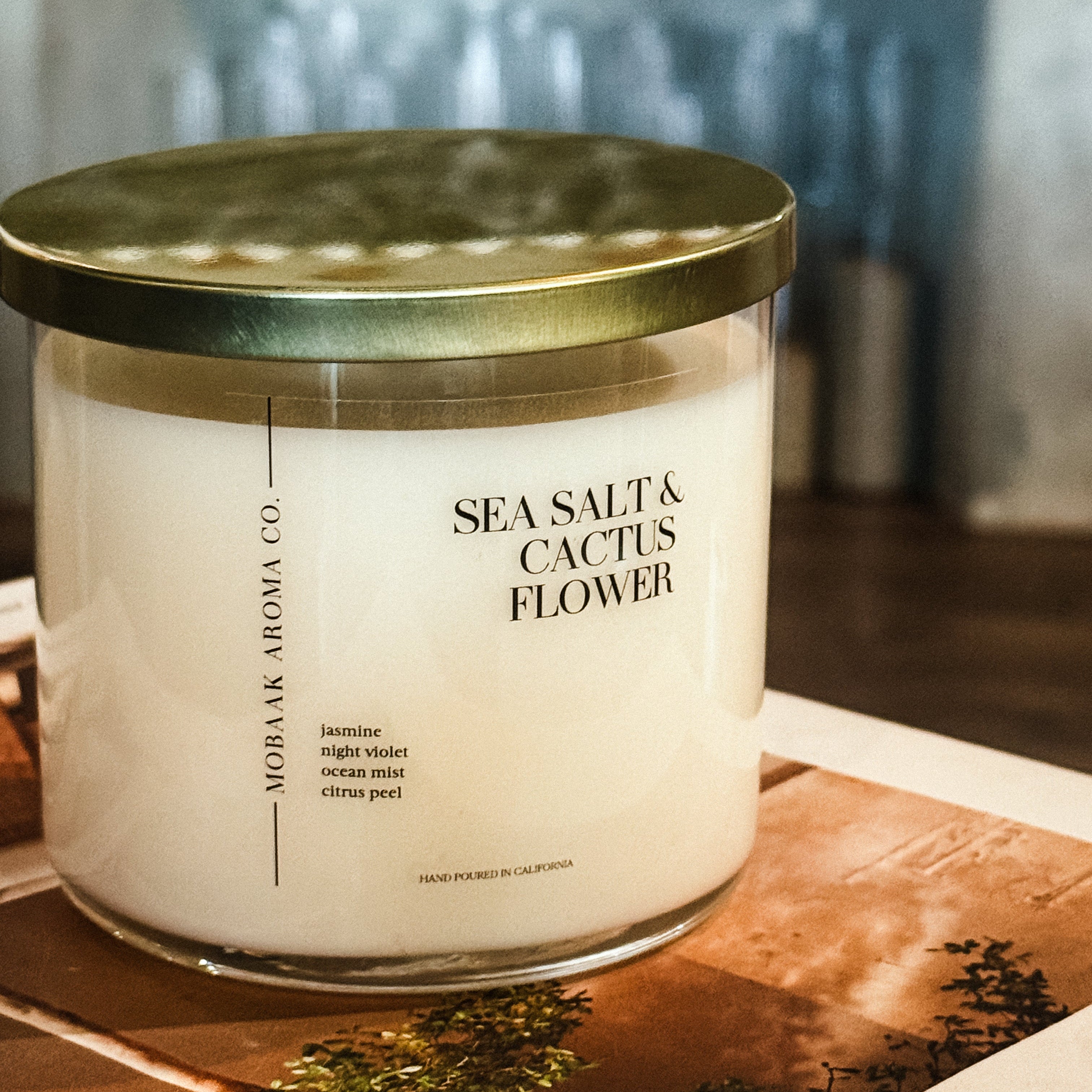 Sea Salt & Cactus Flower Candle A Fresh, Effortless Escape